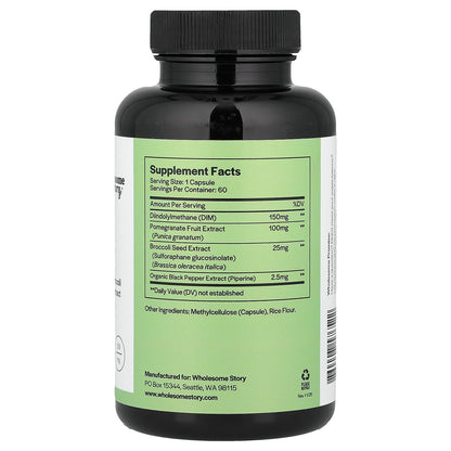 Wholesome Story, DIM, 60 Vegetarian Capsules
