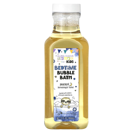 Aura Cacia, Kids, Bedtime Bubble Bath, Peaceful , 13 fl oz (384 ml)