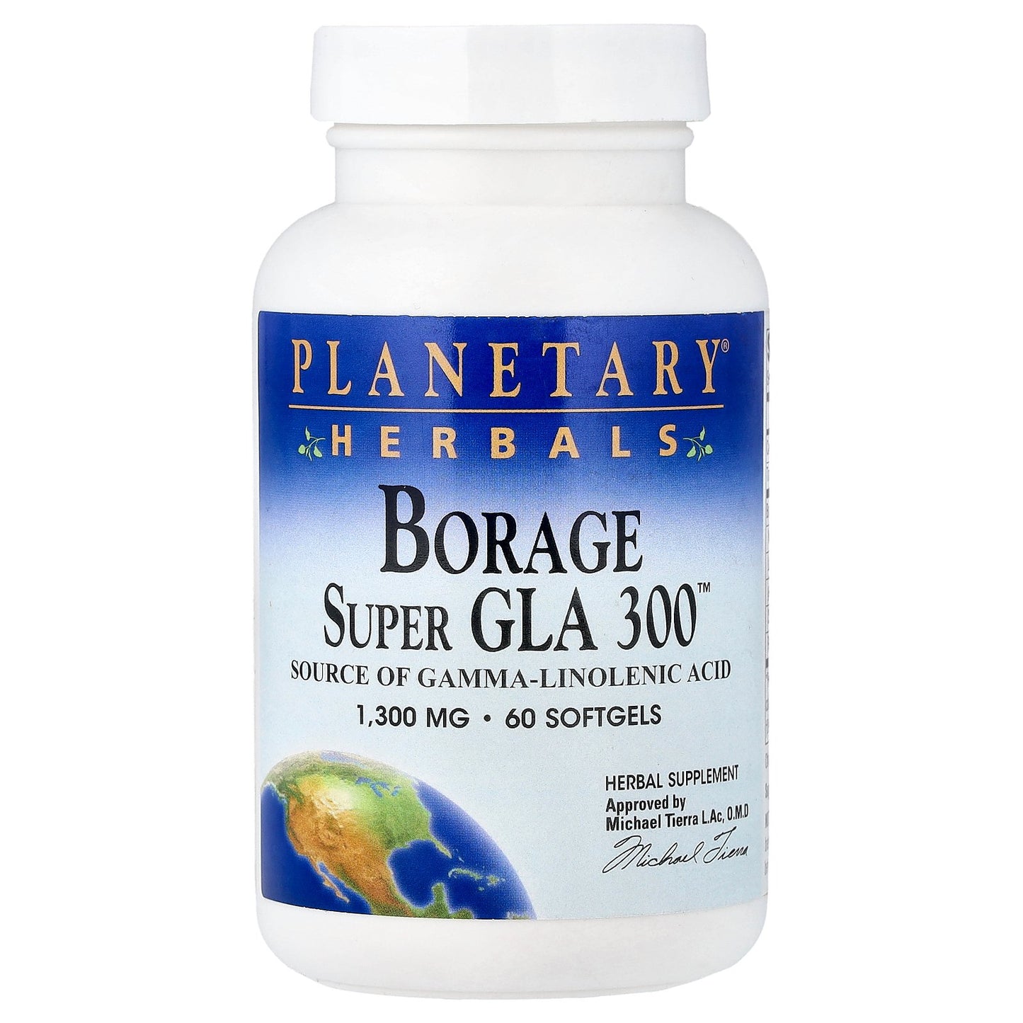 Planetary Herbals, Borage Super GLA 300™, 1,300 mg, 60 Softgels