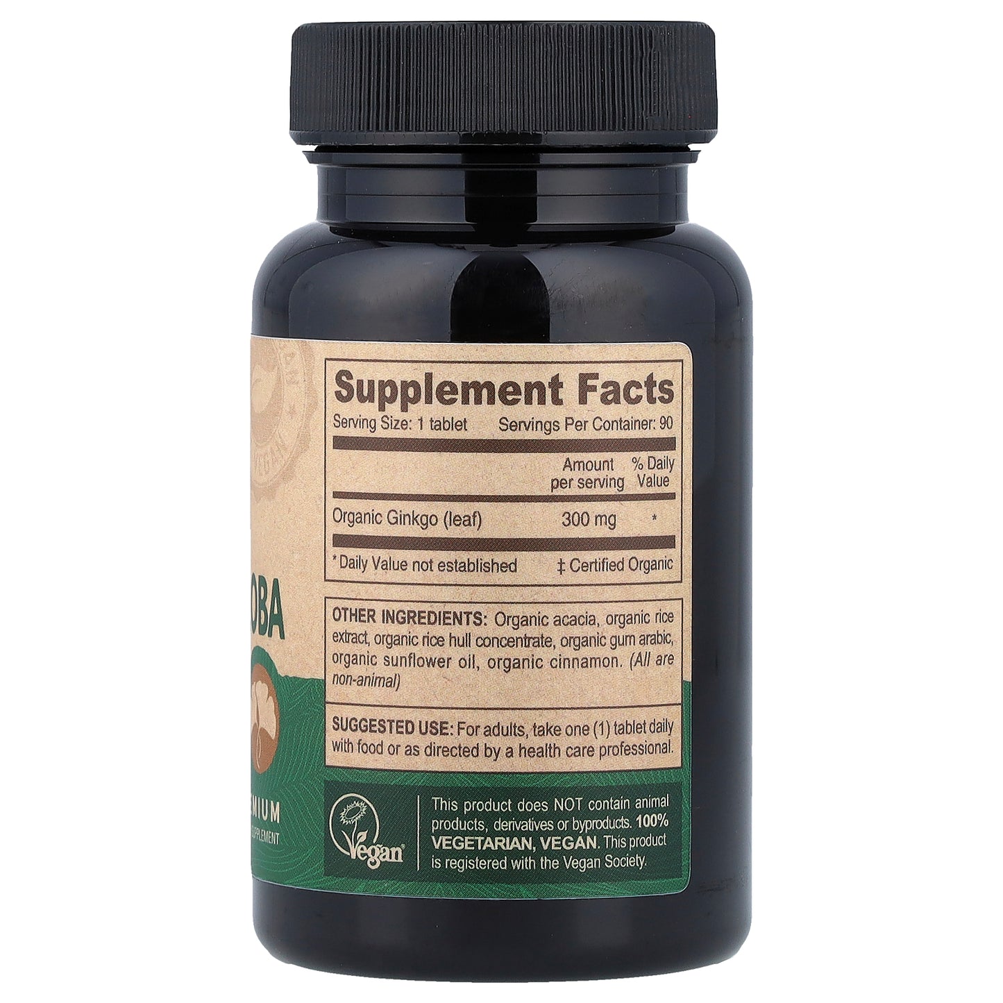 Deva, Vegan Organic Ginkgo Biloba, 90 Tablets (300 mg Per tablet)