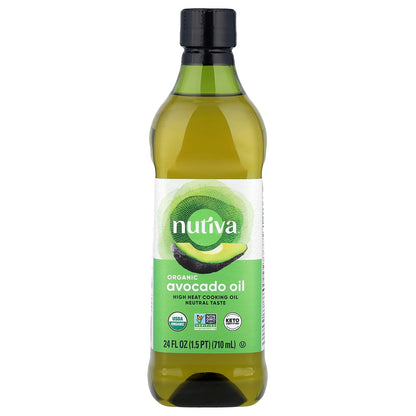 Nutiva, Organic Avocado Oil, 24 fl oz (710 ml)