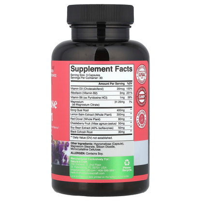 Nature's Craft, Women's Wellness, Menopause Support, 90 Capsules