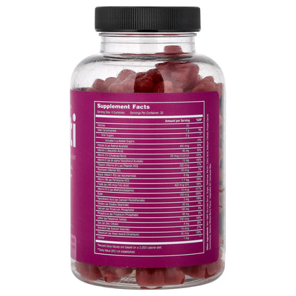 NutraChamps, Multi, Perfect Women's Multivitamin Gummies, Raspberry, 120 Vitamin Gummies