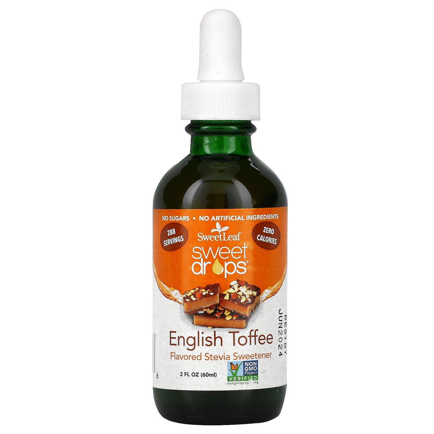 SweetLeaf Stevia, Sweet Drops, English Toffee, 2 fl oz (60 ml)