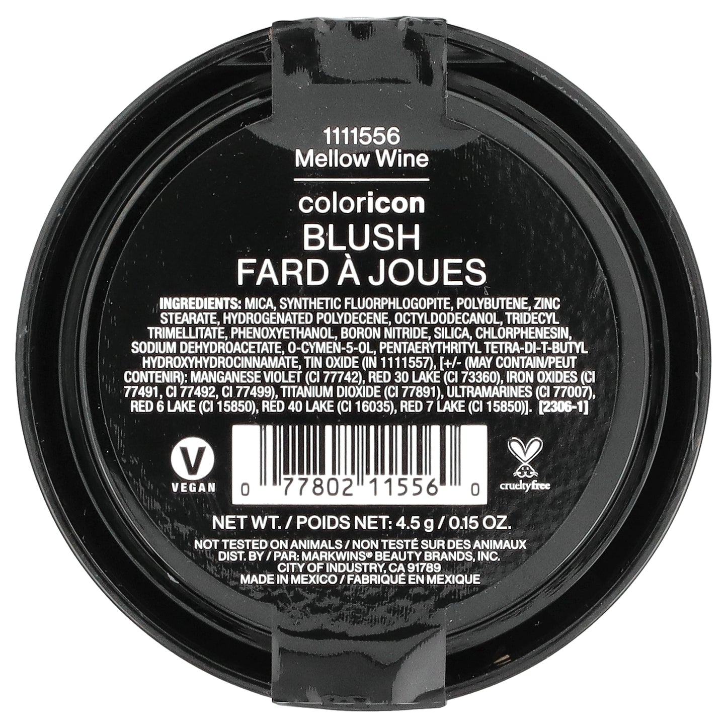 wet n wild, Color Icon, Blush, 111556 Mellow Wine, 0.15 oz (4.5 g)