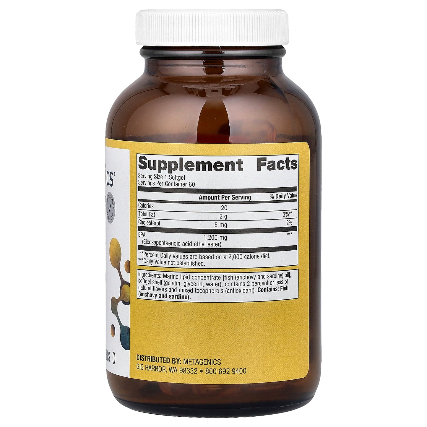 Metagenics, OmegaGenics®, Fish Oil EPA, 1,200 mg, 60 Softgels