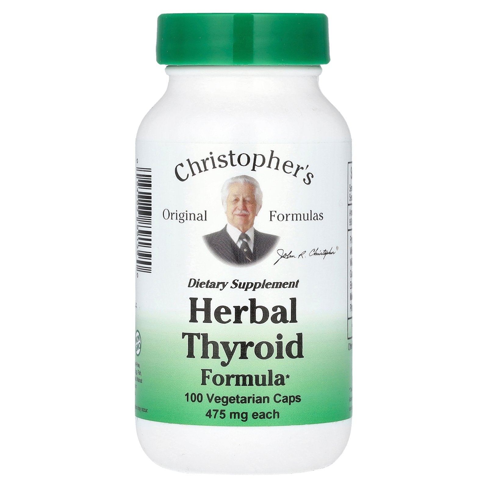 Christopher's Original Formulas, Herbal Thyroid Formula, 100 Vegetarian Caps