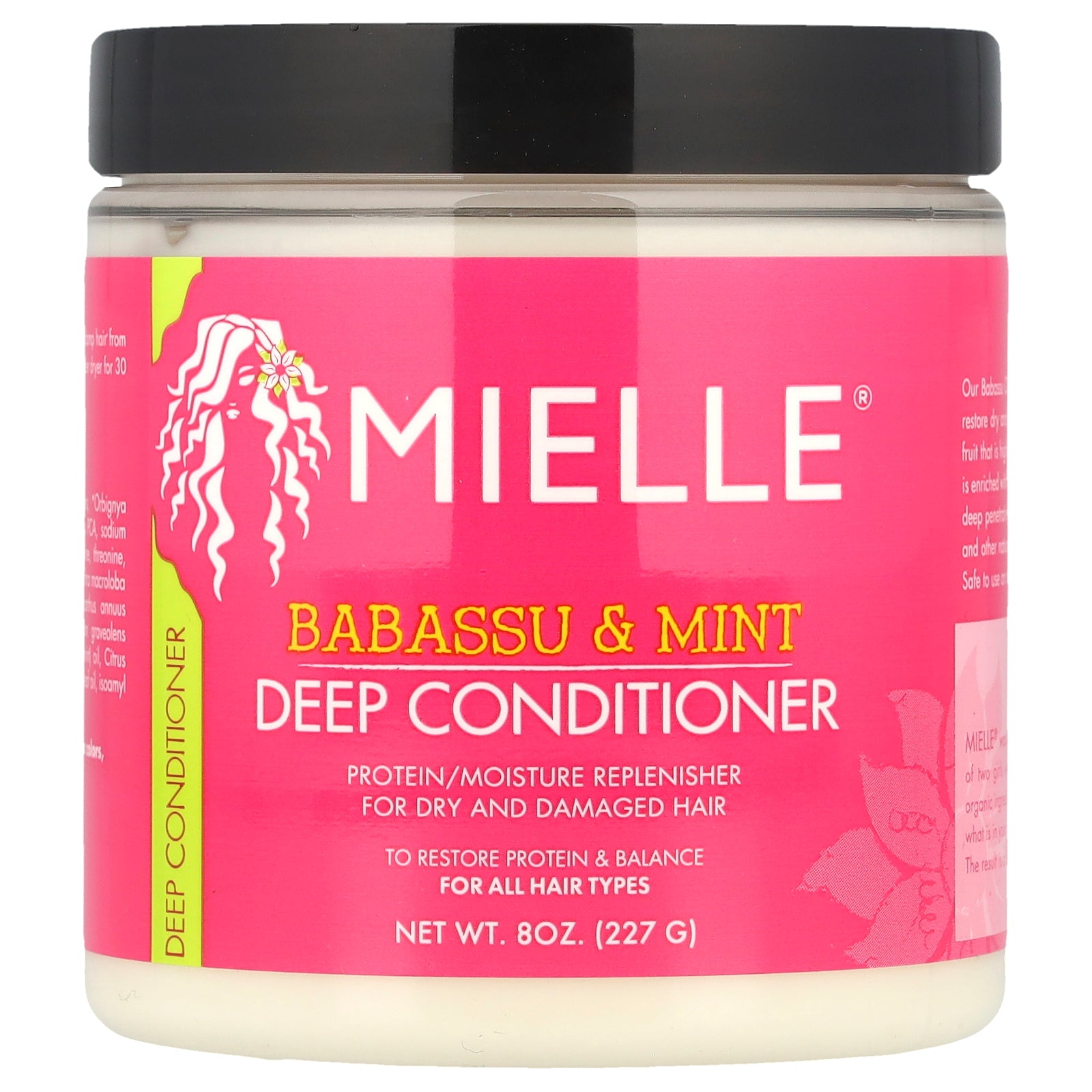 Mielle, Deep Conditioner, For All Hair Types, Babassu & Mint, 8 oz (227 g)
