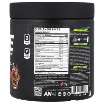 ABE, Preworkout, Cherry Cola, 13.75 oz (390 g)