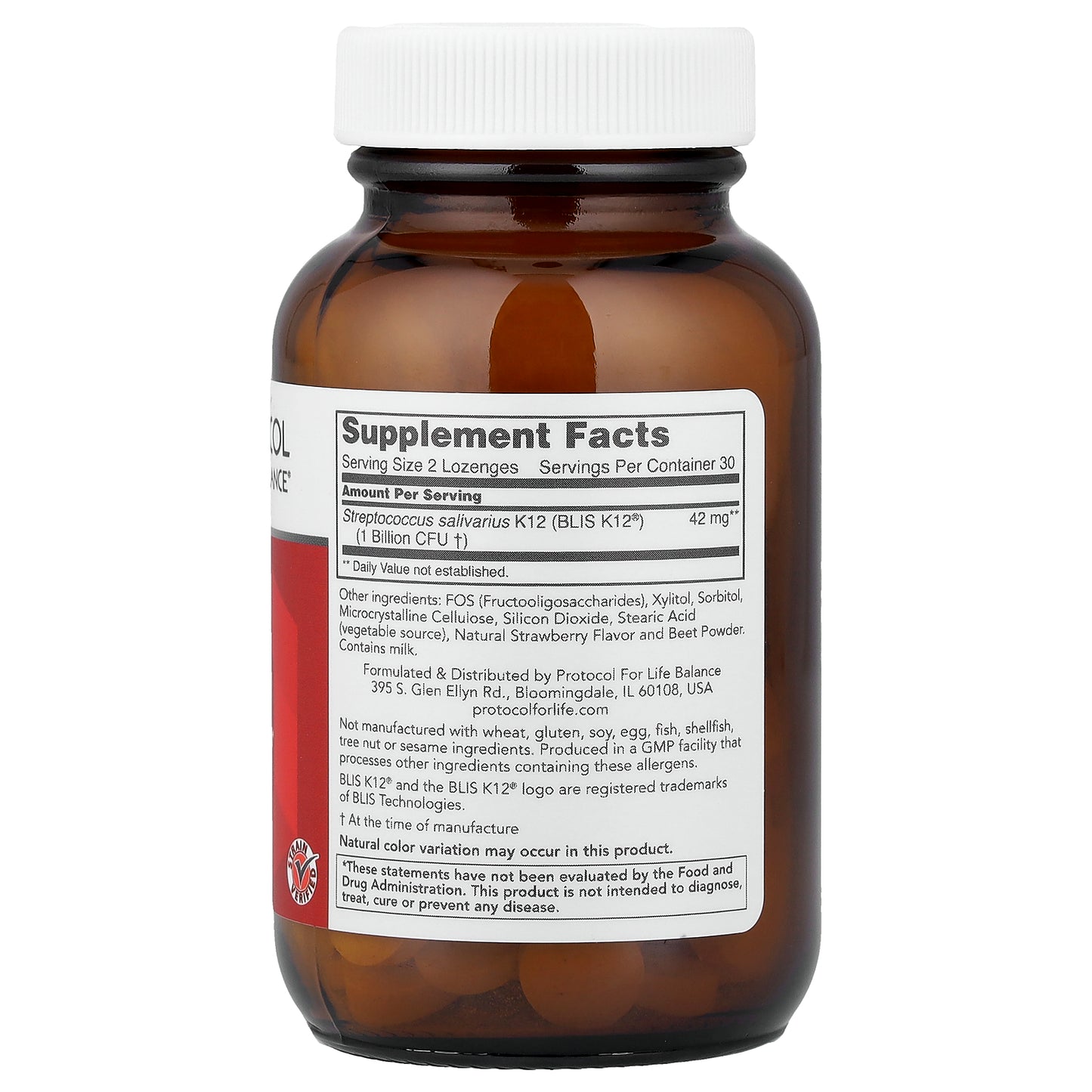 Protocol for Life Balance, E.N.T. Biotic™, 60 Lozenges (21 mg per Lozenge)