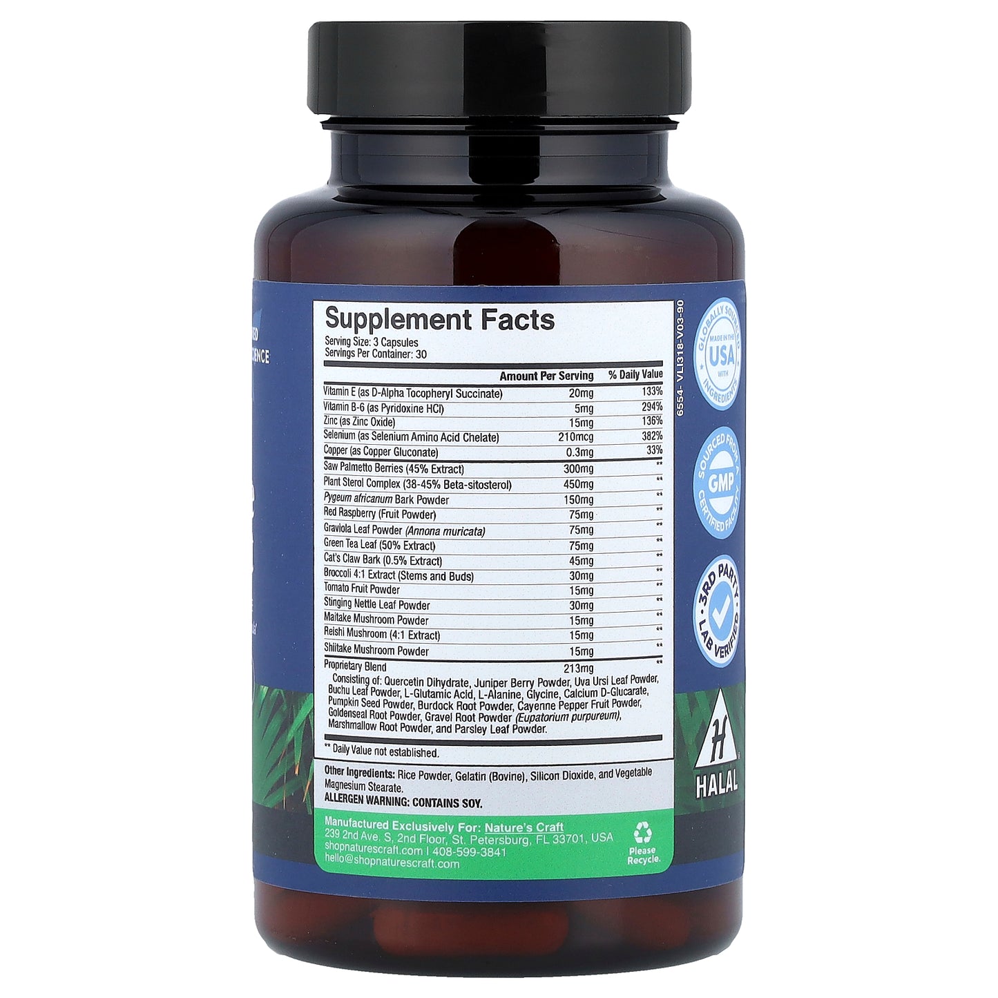 Nature's Craft, Men's Wellness, Prostate Support, 90 Capsules