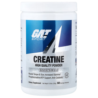 GAT, Creatine, Unflavored, 10.58 oz (300 g)