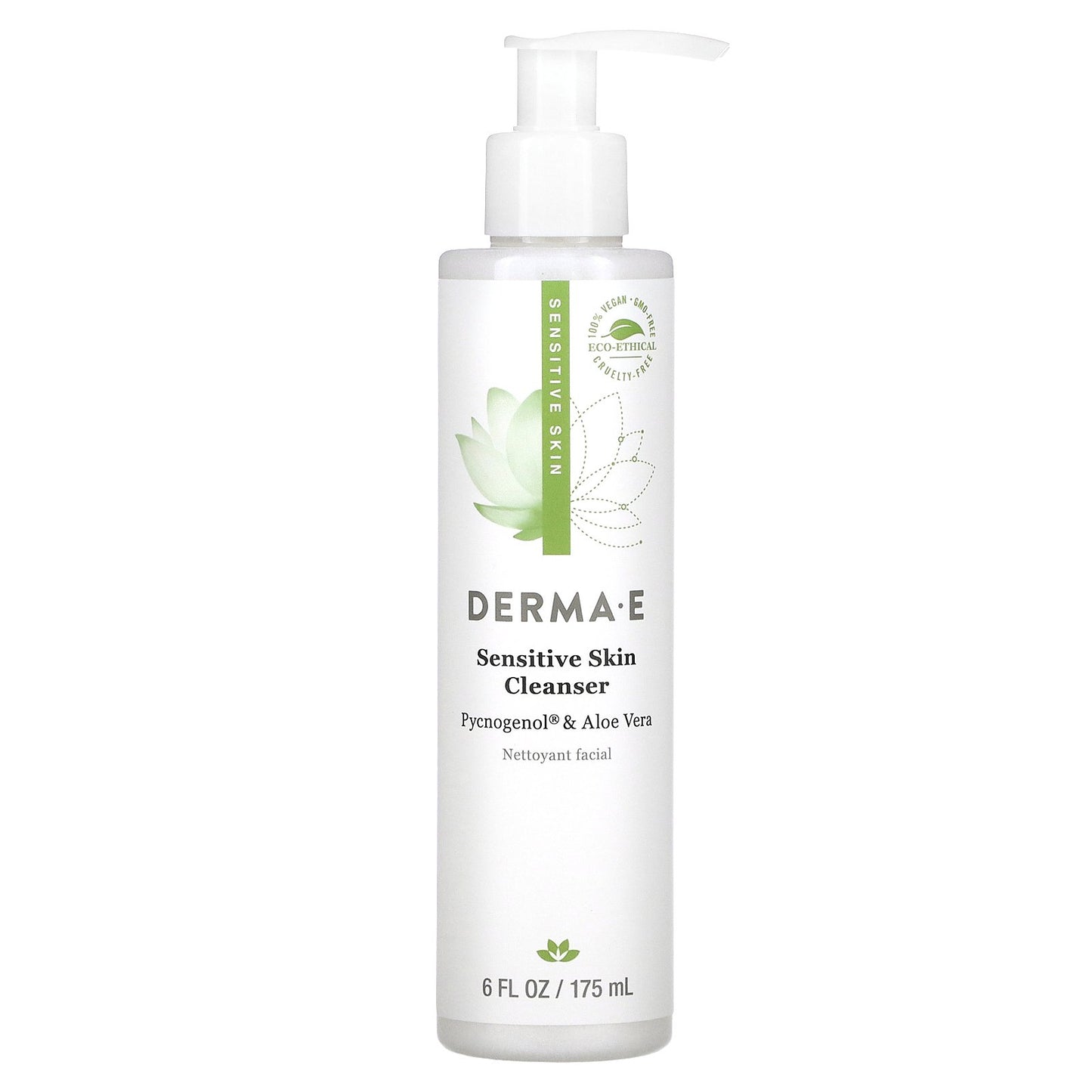 DERMA E, Sensitive Skin Cleanser, 6 fl oz (175 ml)