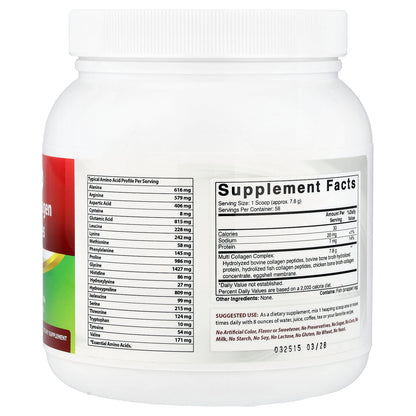 Best Naturals, Multi Collagen Peptides, Unflavored, 1 lb (454 g)