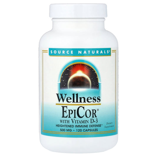 Source Naturals, EpiCor® with Vitamin D-3, 500 mg , 120 Capsules