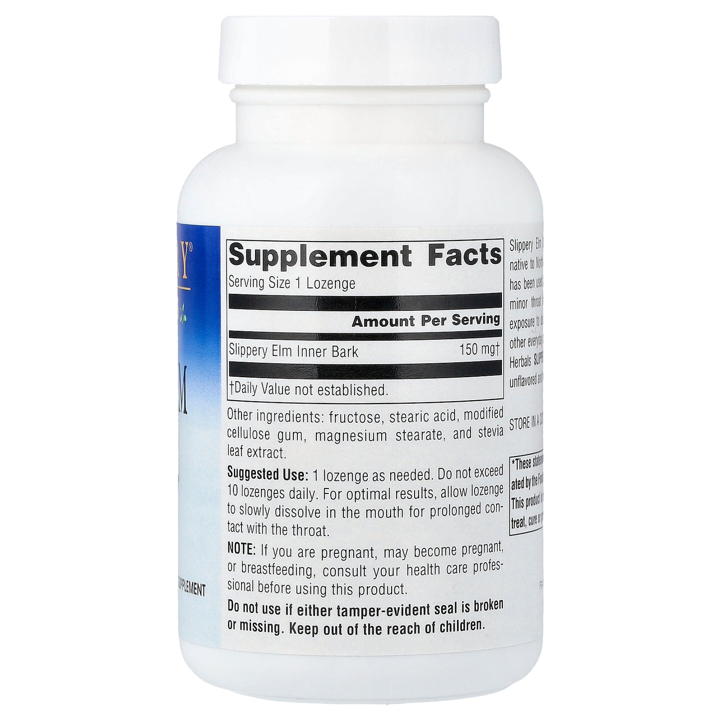 Planetary Herbals, Slippery Elm Lozenges, Unflavored, 150 mg, 200 Lozenges