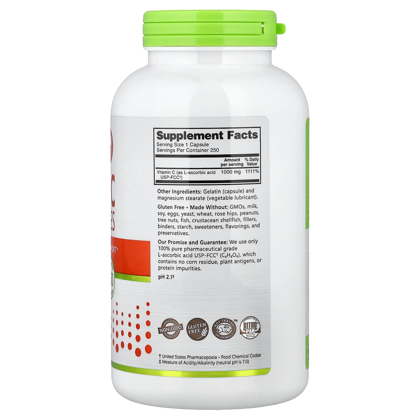 NutriBiotic, Immunity, Vitamin C, 1,000 mg, 250 Capsules