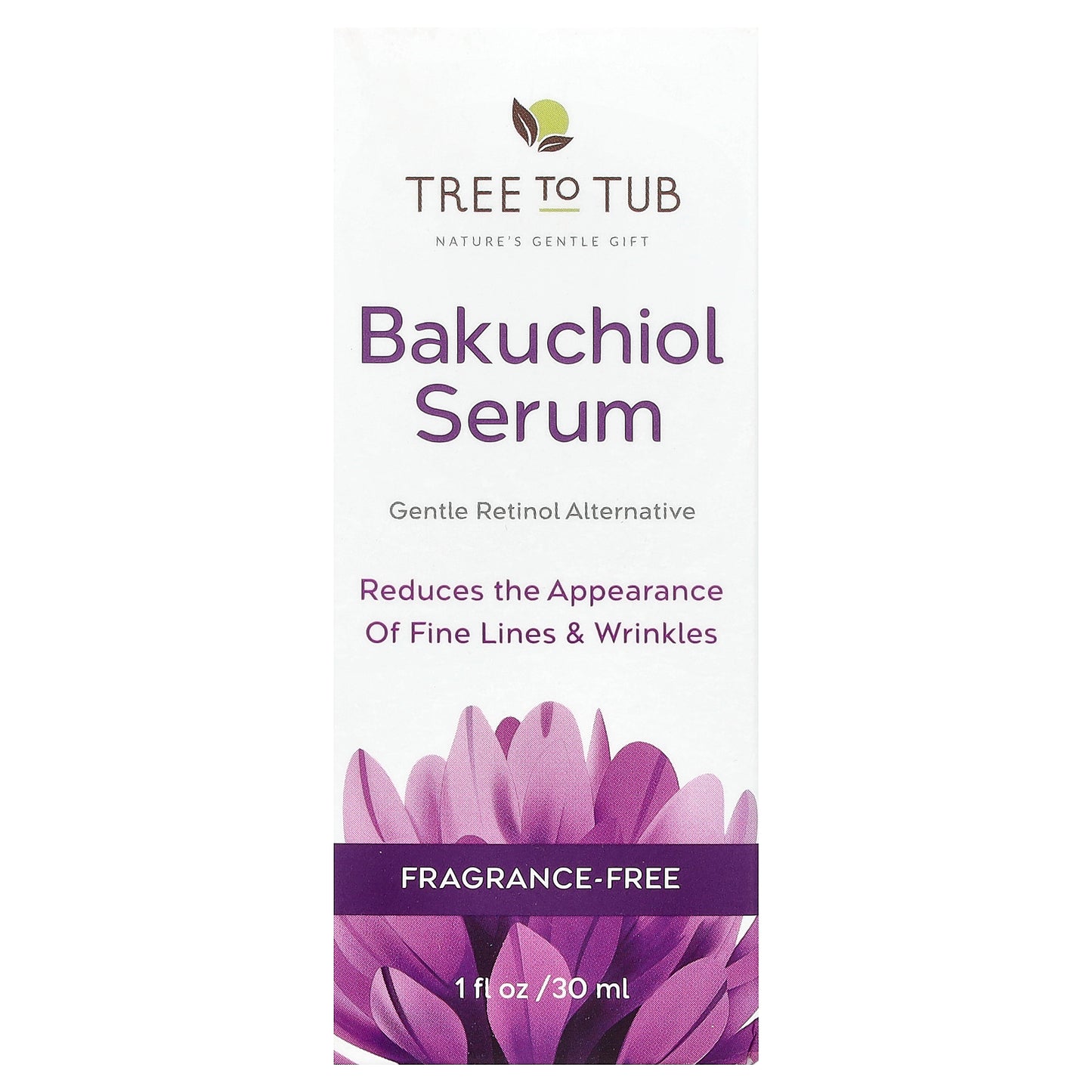 Tree To Tub, Bakuchiol Serum, Fragrance-Free, 1 fl oz (30 ml)