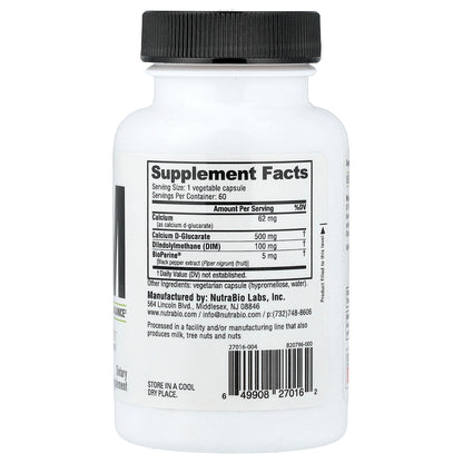 NutraBio, DIM, 60 Capsules