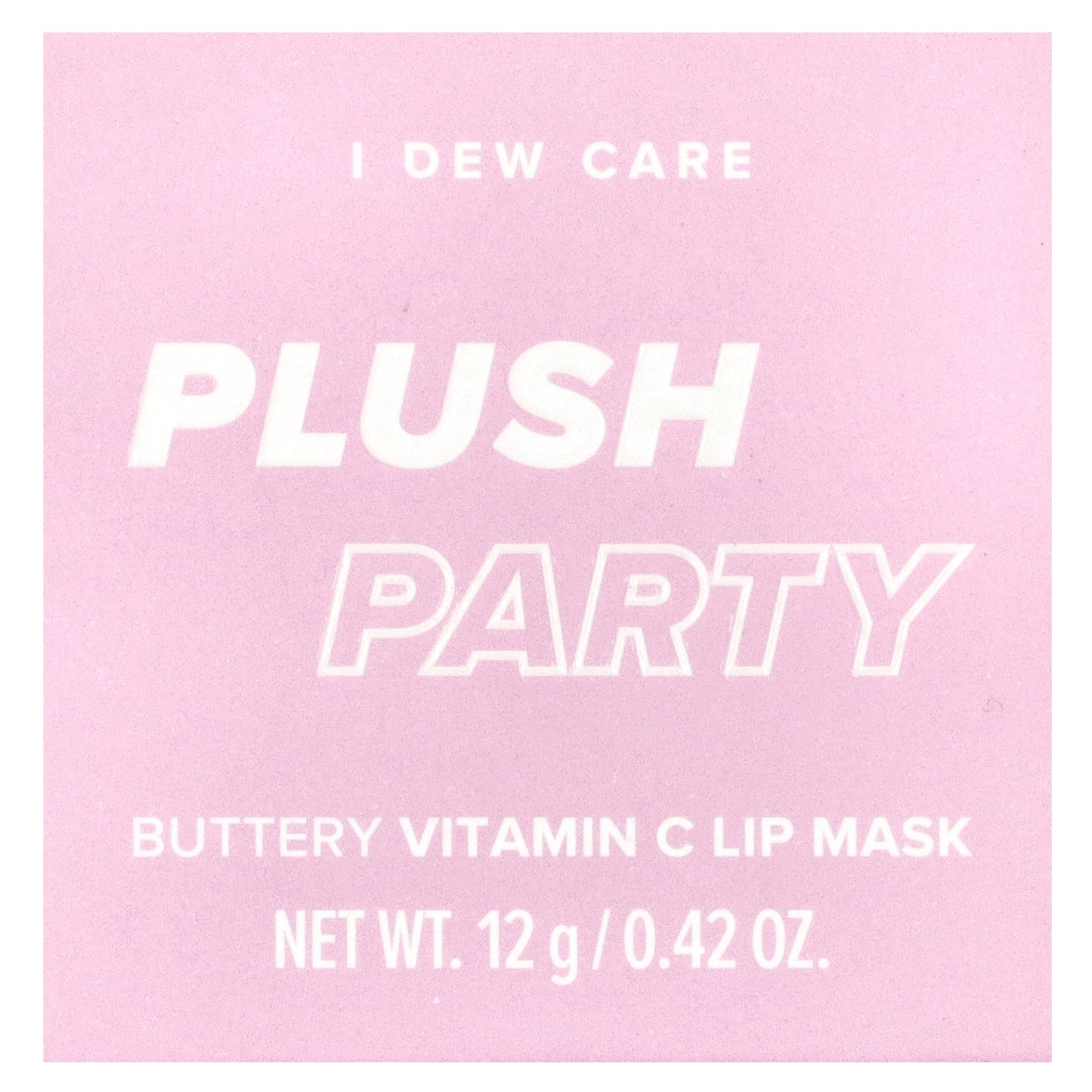 I Dew Care, Buttery Vitamin C Lip Beauty Mask, Plush Party, 0.42 oz (12 g)