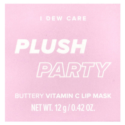 I Dew Care, Buttery Vitamin C Lip Beauty Mask, Plush Party, 0.42 oz (12 g)
