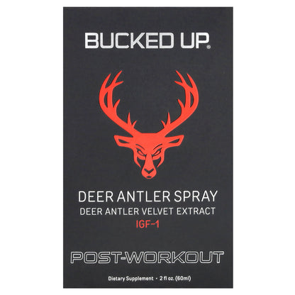 Bucked Up, Deer Antler Spray, Post Workout, 2 oz (60 ml)