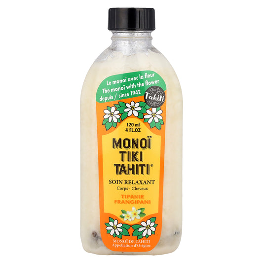Monoi Tiare Tahiti, Monoi Tiki Tahiti®, Tipanie, Coconut Oil, 4 fl oz (120 ml)