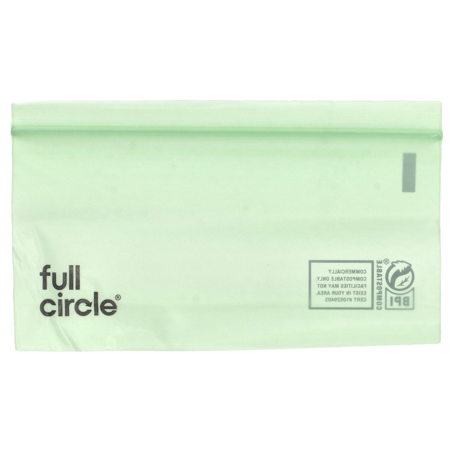 Full Circle, Zipper Snack Bags, Compostable , 25 Bags