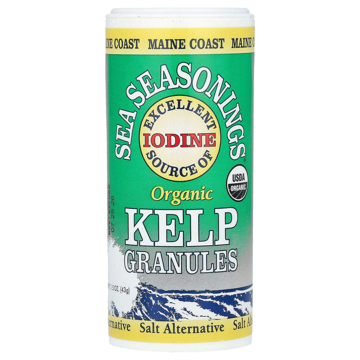 Maine Coast Sea Vegetables, Organic, Sea Seasonings®, Kelp Granules, 1.5 oz (43 g)