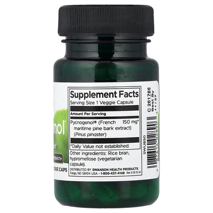 Swanson, Pycnogenol, Super Strength, 150 mg, 30 Veggie Caps