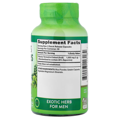 Nature's Truth, Tribulus Terrestris, 100 Quick Release Capsules (500 mg per Capsule)