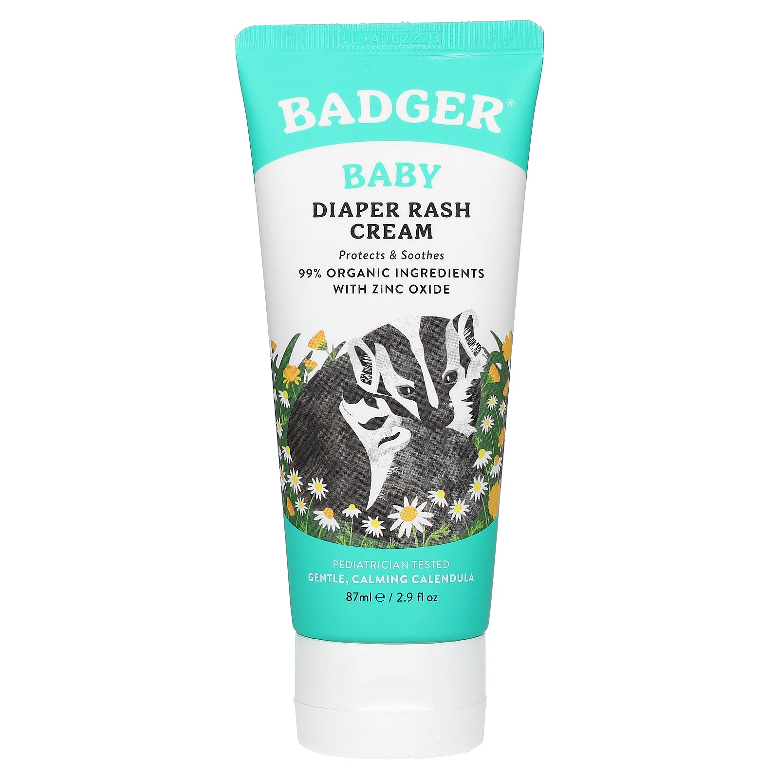Badger, Baby Diaper Rash Cream, Calendula, 2.9 fl oz (87 ml)