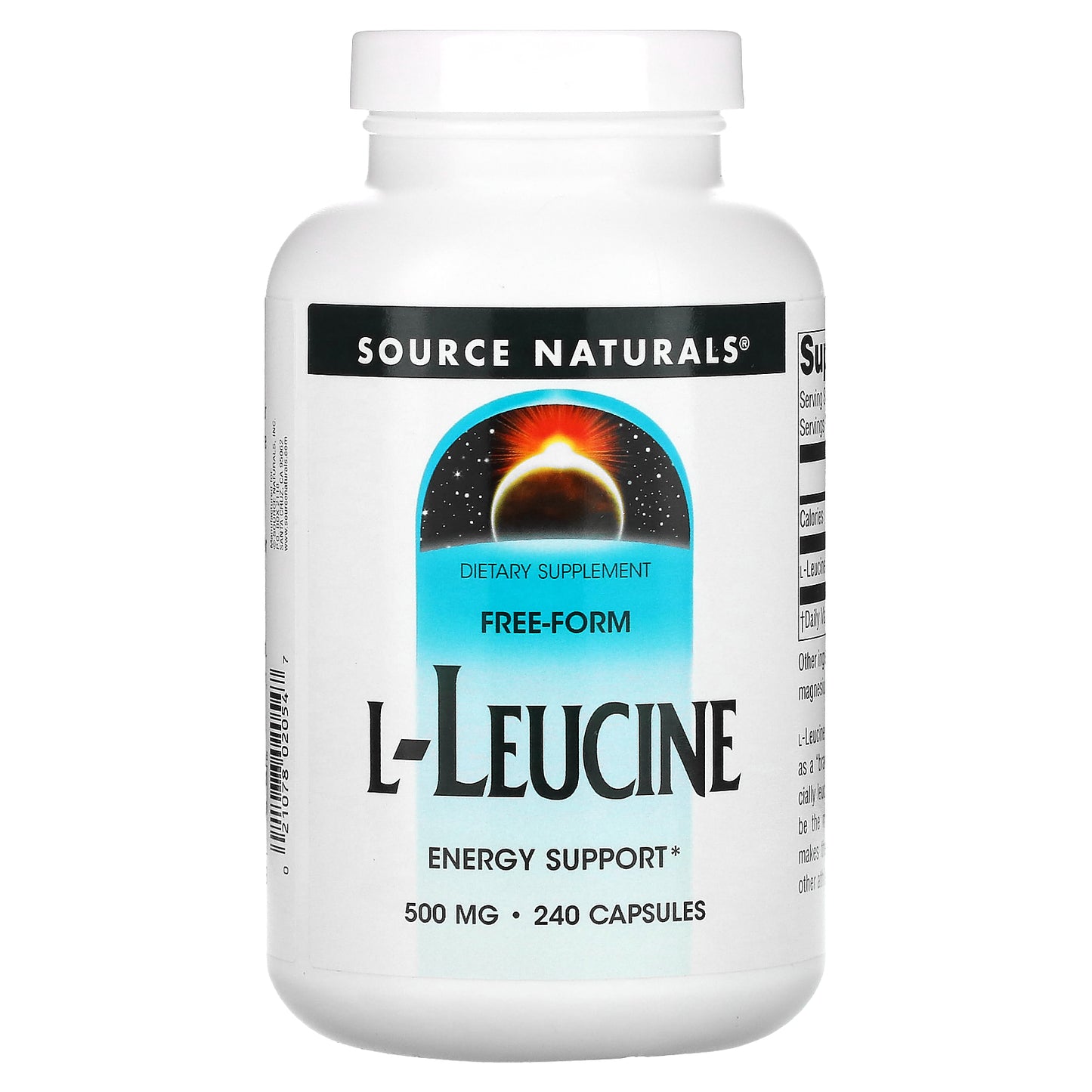 Source Naturals, L-Leucine, 500 mg, 240 Capsules