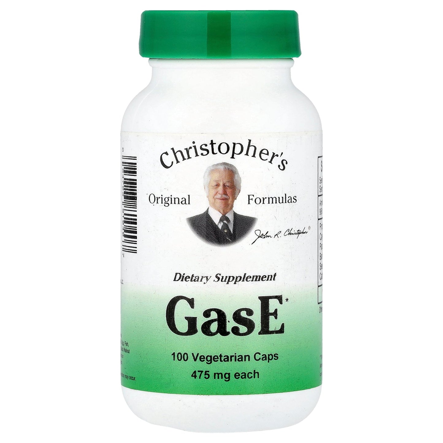 Christopher's Original Formulas, GasE, 100 Vegetarian Caps