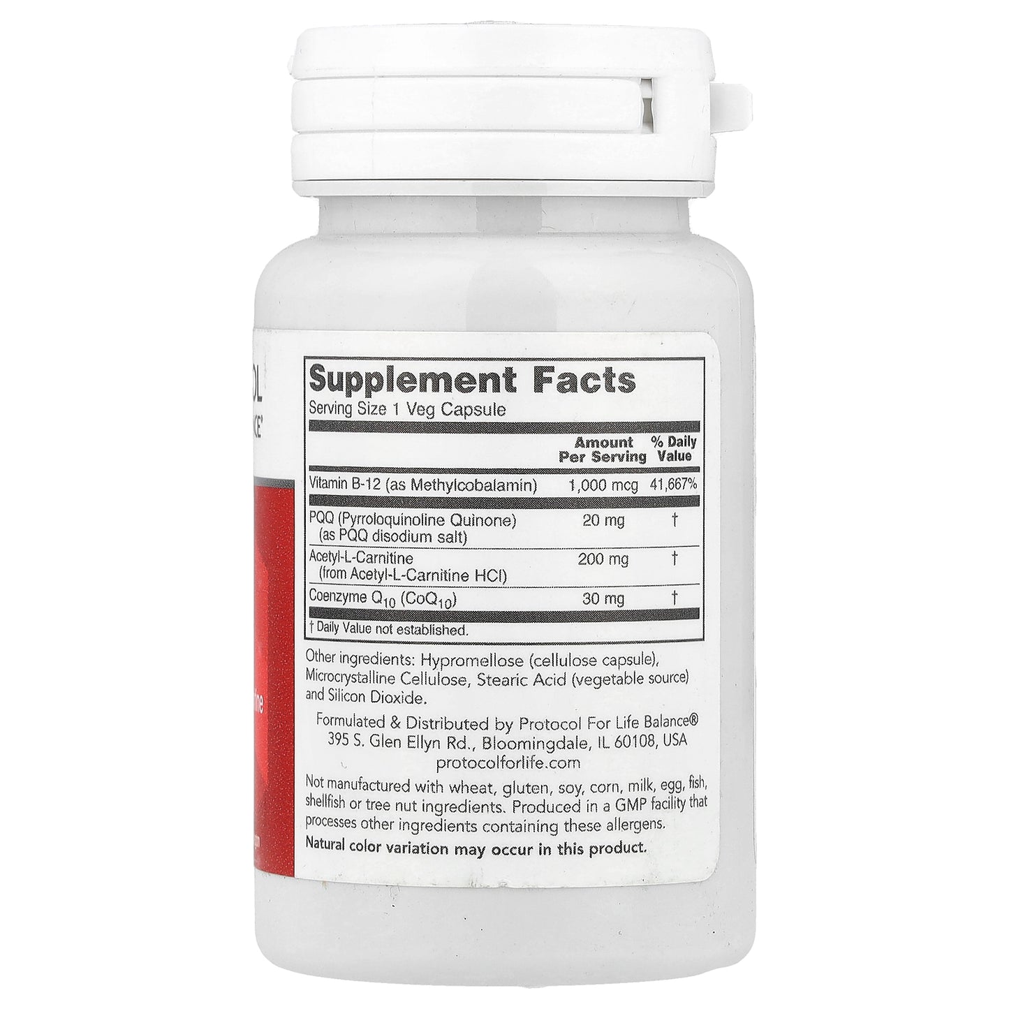 Protocol for Life Balance, PQQ Complex, 30 Veg Capsules