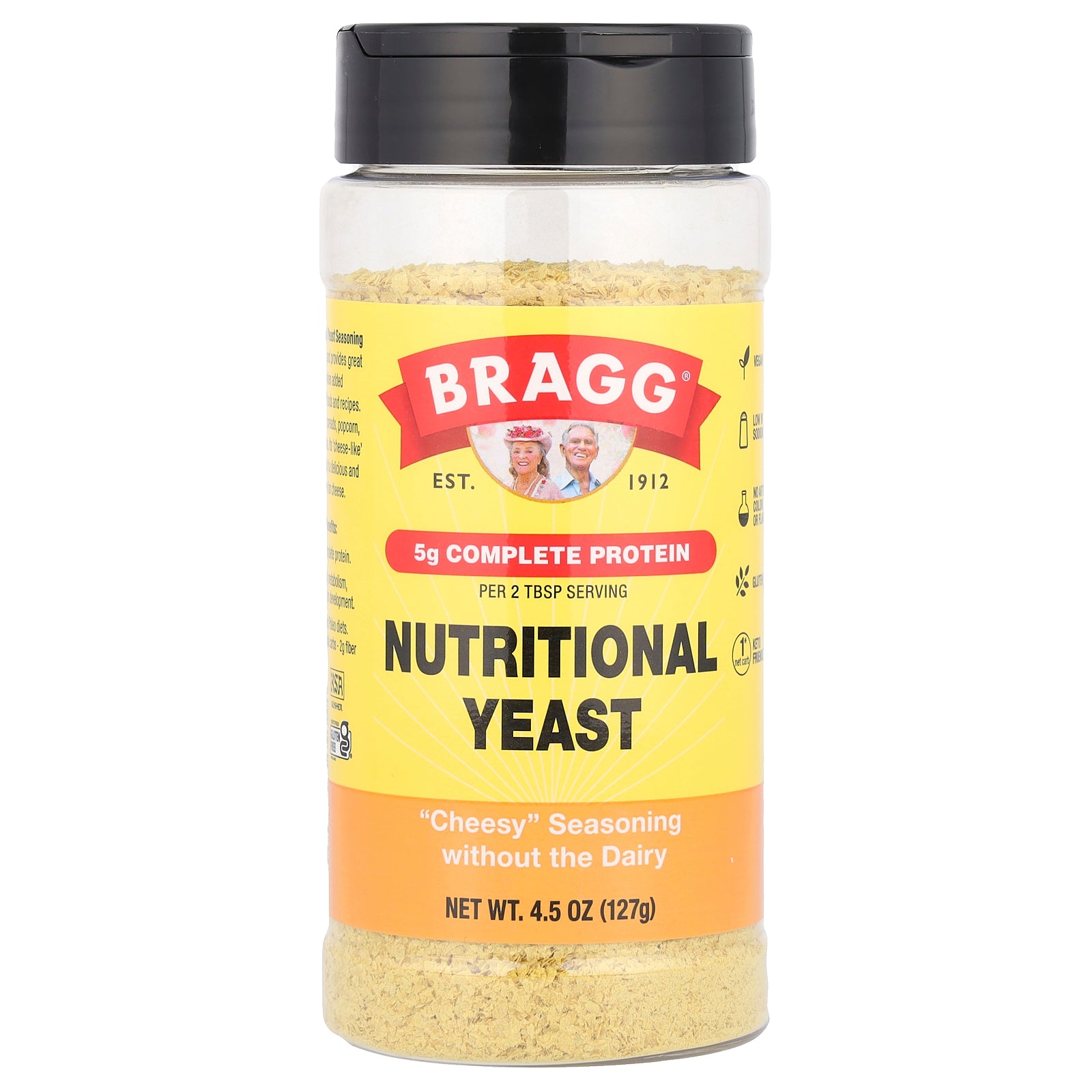 Bragg, Nutritional Yeast, 4.5 oz (127 g)