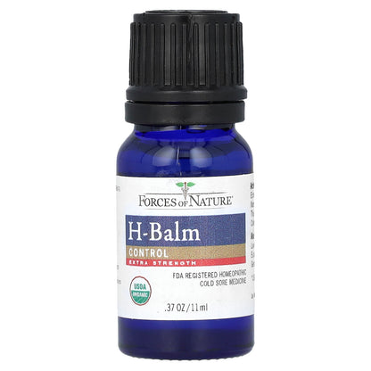 Forces of Nature, H-Balm, Organic Plant Medicine, Extra Strength,  0.37 fl oz (11 ml)