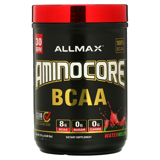 ALLMAX, AMINOCORE™ BCAA, Watermelon, 0.69 lbs (315 g)