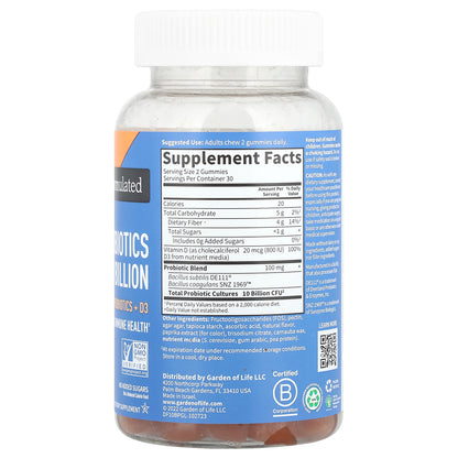 Garden of Life, Probiotics, Orange Dream, 10 Billion, 60 Gummies