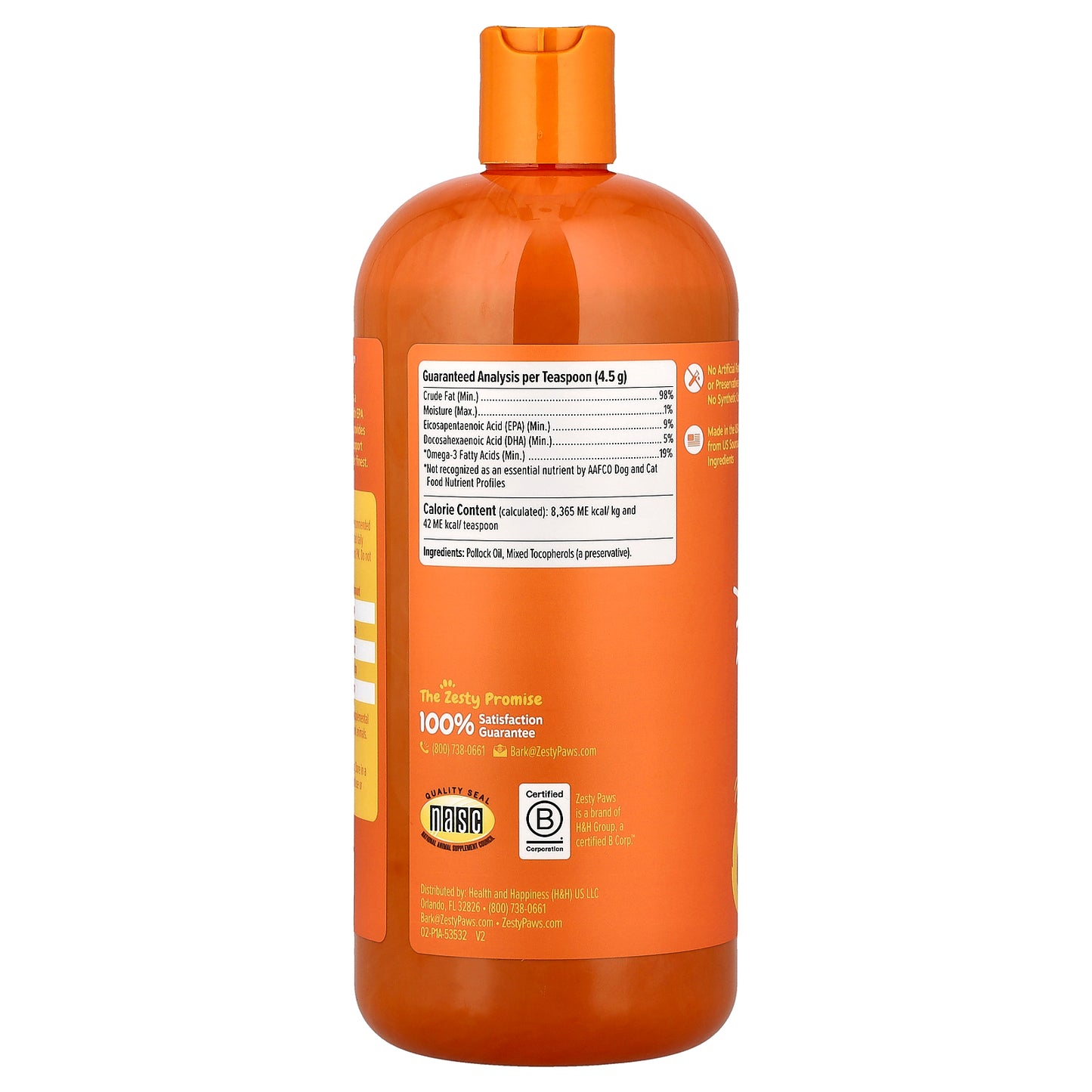 Zesty Paws, Wild Alaskan Fish Oil, For Dogs & Cats, All Ages, 32 fl oz (946 ml)