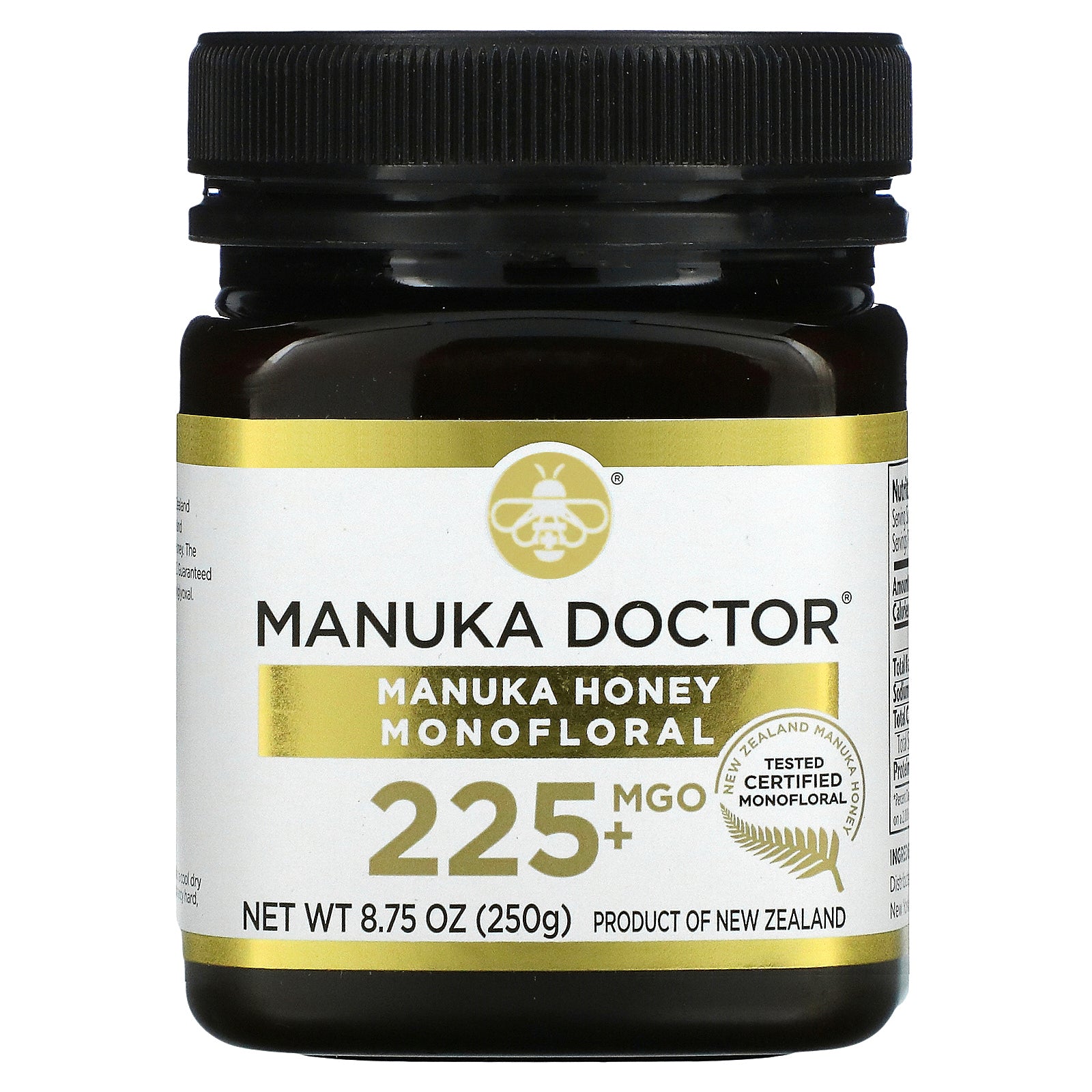 Manuka Doctor, Monofloral Manuka Honey, MGO 225+, 8.75 oz (250 g)