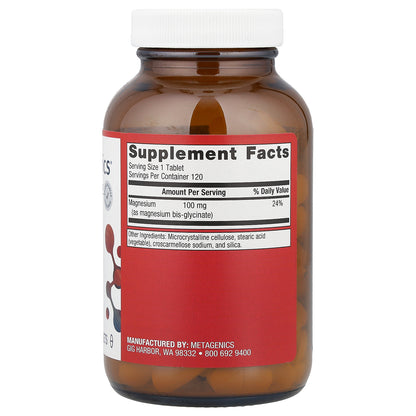 Metagenics, Magnesium Glycinate, 100 mg, 120 Tablets