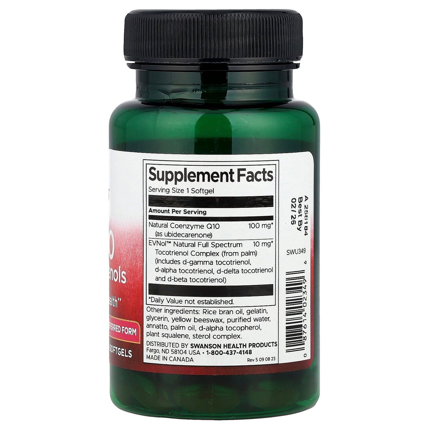 Swanson, CoQ10 with Tocotrienols, 60 Softgels