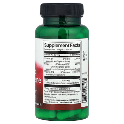 Swanson, Activated Homocysteine, 60 Vegan Capsules