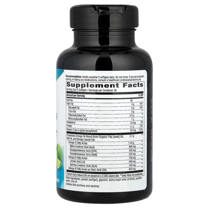 Nature's Way, Mega 3/6/9, Omega Blend, Lime, 90 Softgels