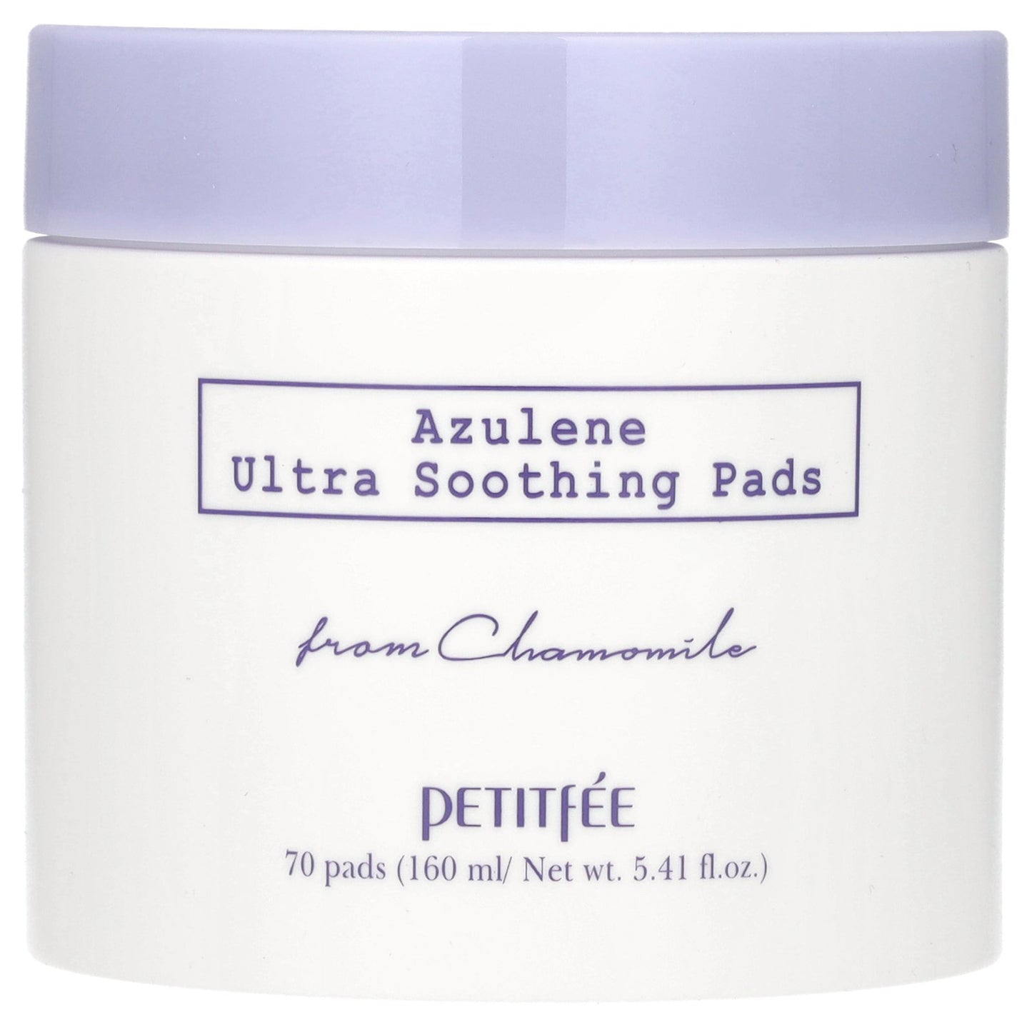 Petitfee, Azulene Ultra Soothing Pads, 70 Pads, 5.41 fl oz (160 ml)