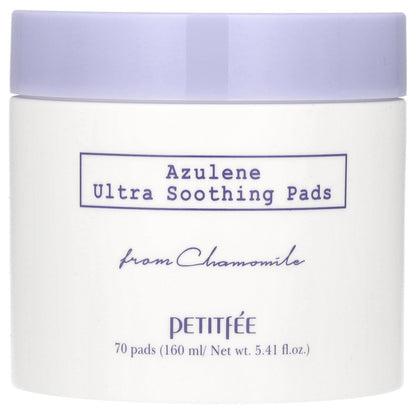 Petitfee, Azulene Ultra Soothing Pads, 70 Pads, 5.41 fl oz (160 ml)