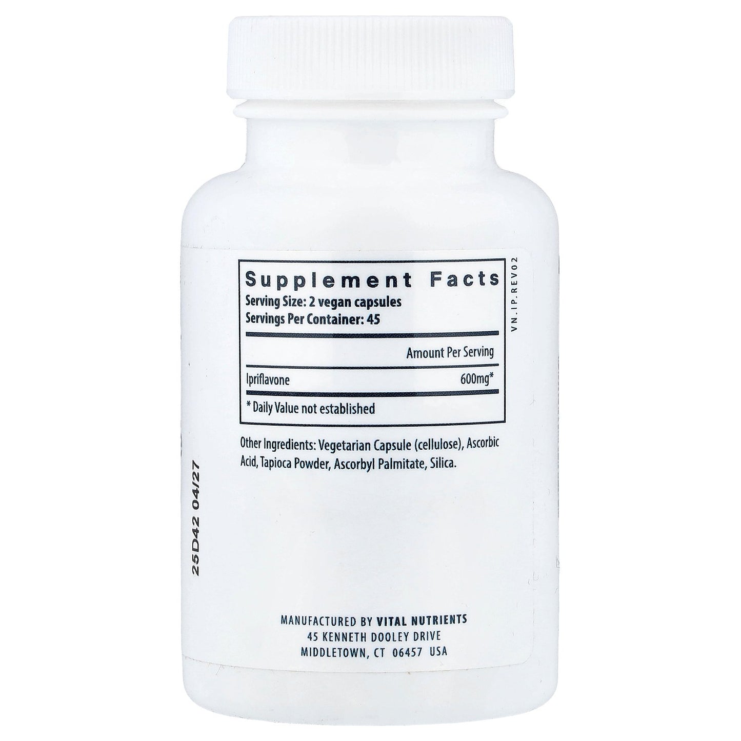 Vital Nutrients, Ipriflavone, 90 Vegan Capsules (300 mg per Capsule)