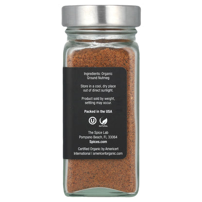 The Spice Lab, Organic Ground Nutmeg, 2 oz (56 g)