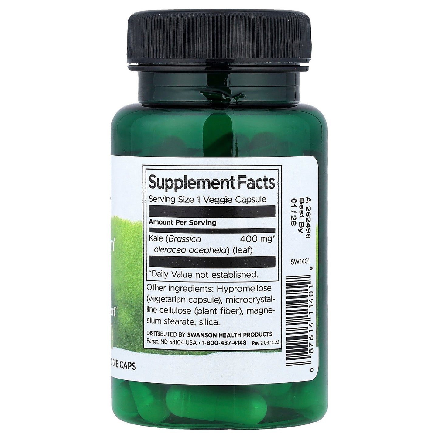 Swanson, Full Spectrum® Kale, 400 mg, 60 Veggie Caps